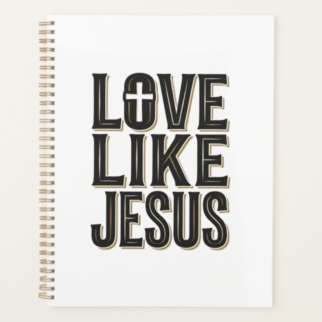 Love Like Jesus Christian Typography Design_1 Planner (Front)