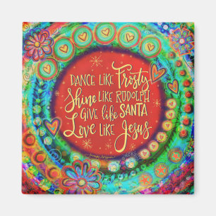 Love like Jesus Christmas Quote Inspirivity Magnet