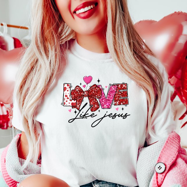 LOVE Like Jesus, Glitter GOD T-Shirt (Creator Uploaded)