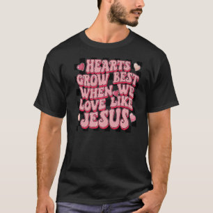 Love Like Jesus Religious Christian Valentine's Da T-Shirt