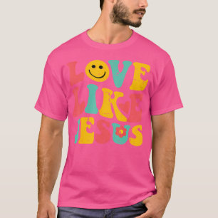 Love Like Jesus Retro God Religious Christian Men  T-Shirt