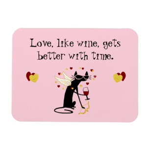 Love Like Wine Valentine Magnet