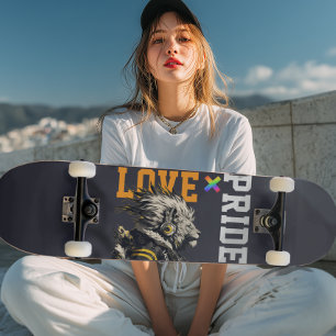 LOVE × LION Ver. A - Custom スケートボード Skateboard