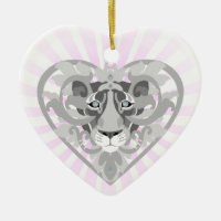 Love Lioness Locket(starburst)heart-shapedornament