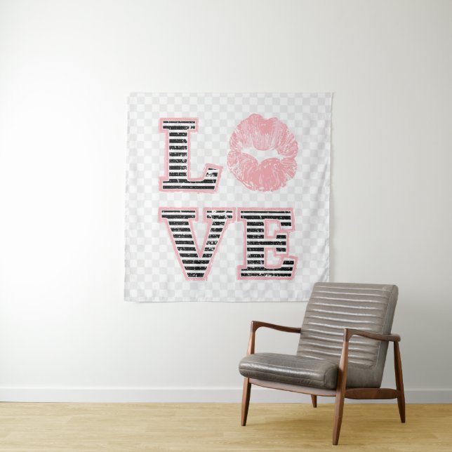 Love Lips Tapestry (In Situ)