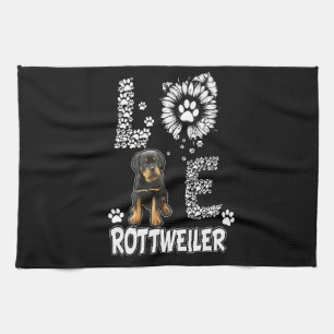 Love little Rottweiler Tea Towel