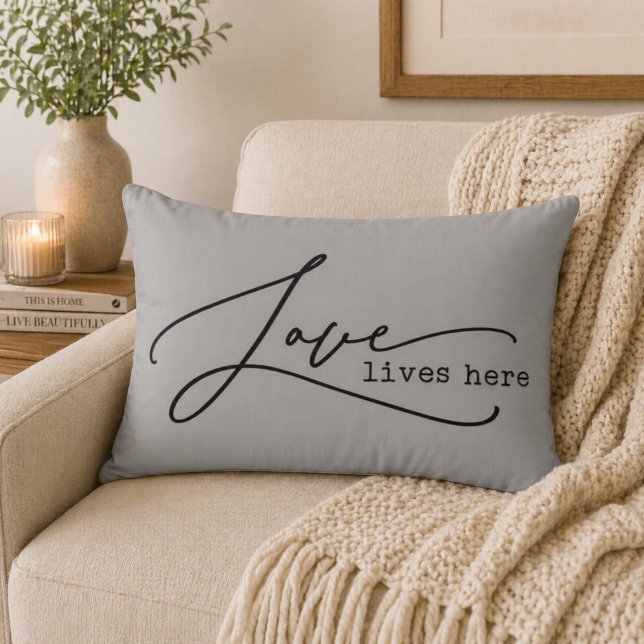 Love Lives Here Decorative Cushion (Creator Uploaded)