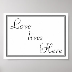 Love lives here poster
