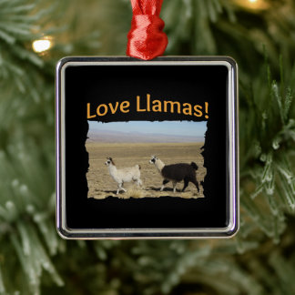 Love Llamas - Best Friends Metal Tree Decoration