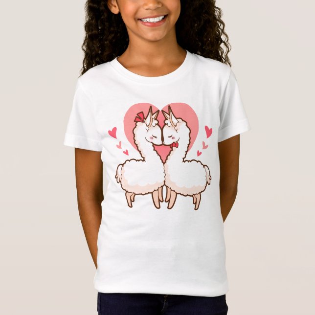 Love Llamas Kids T-shirt (Front)