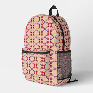 Love Lock + Key Printed Backpack