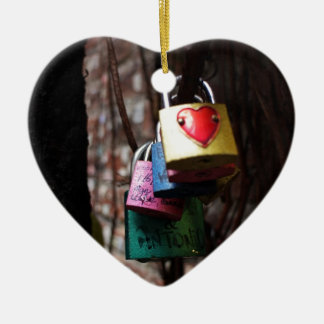Love Locked Ceramic Tree Decoration