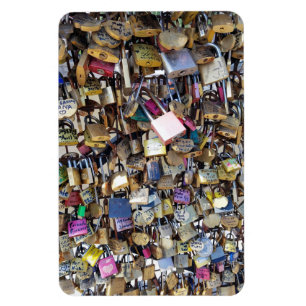 Love Locks Photo Magnet