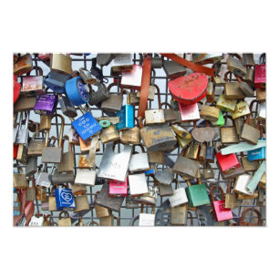Love locks photo print