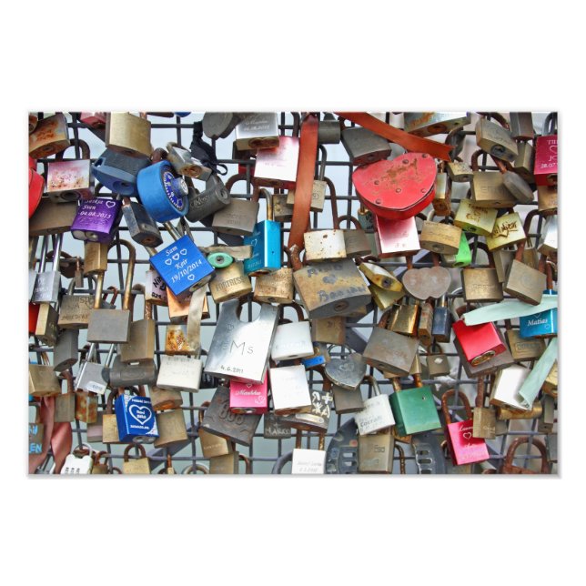 Love locks photo print (Front)