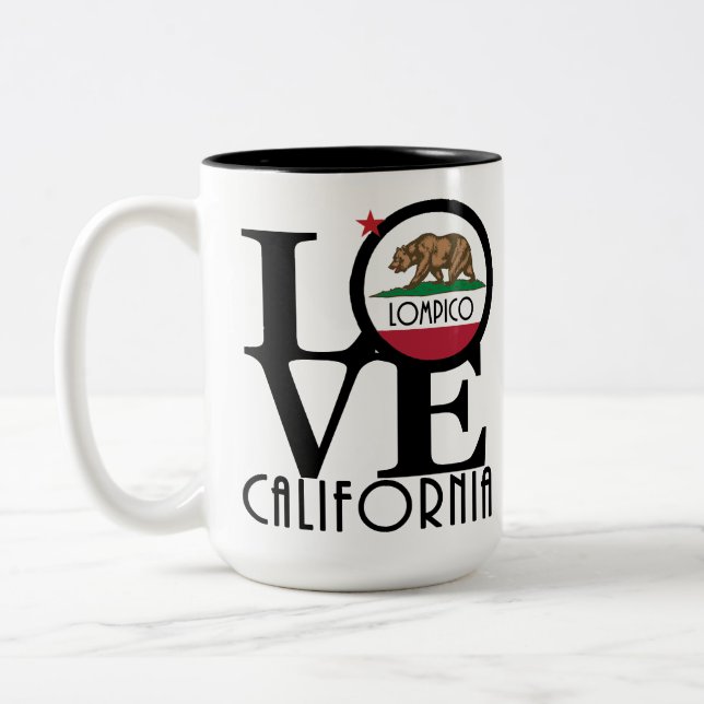 LOVE Lompico 15oz Two-Tone Coffee Mug (Left)