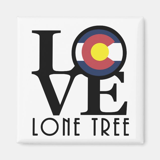 LOVE Lone Tree Colorado Magnet (Front)
