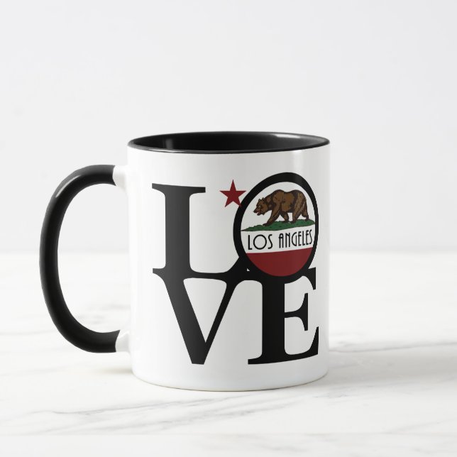 LOVE Los Angeles California  Mug (Left)