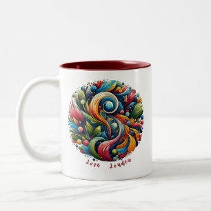 Love Louder Customisable Two-Tone Coffee Mug