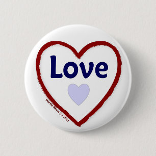 Love Love 6 Cm Round Badge