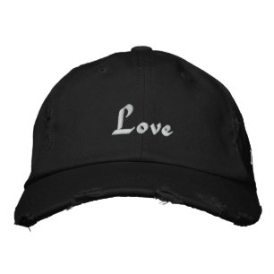 Love, Love, Love Embroidered Hat