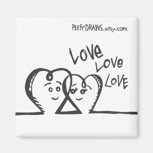 Love Love Love Magnet