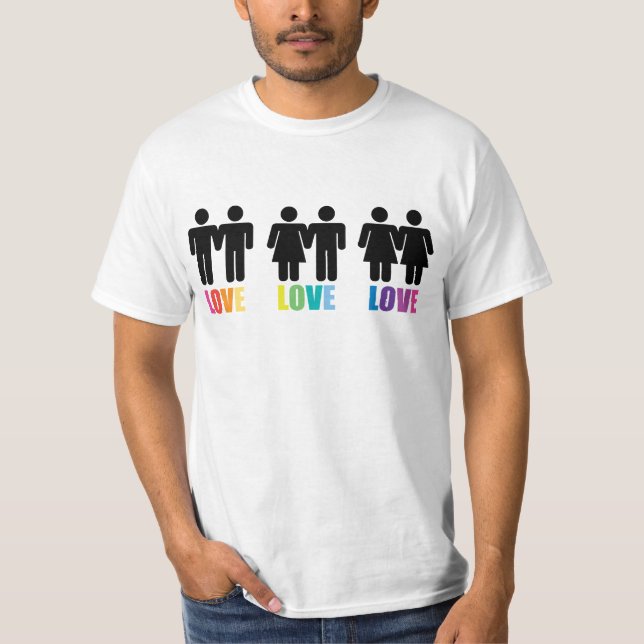 Love Love Love Rainbow T-Shirt (Front)