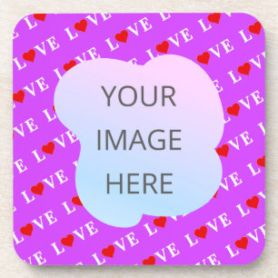 LOVE, Loving, Heart, Caring, LOVE Motif, Patterns, Coaster