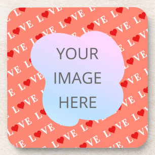 LOVE, Loving, Heart, Caring, LOVE Motif, Patterns, Coaster