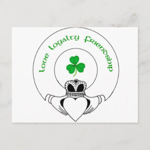 Love, Loyalty, Friendship Claddah Postcard