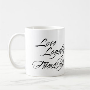 LOVE LOYALTY FRIENDSHIP custom photo bridal gift Coffee Mug
