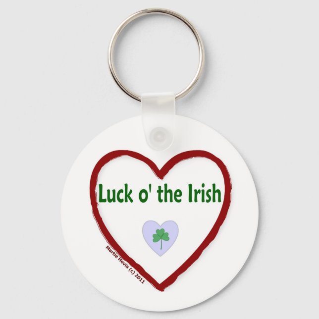 Love Luck o' the Irish Key Ring (Front)