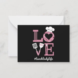 Love Lunch Lady Life Funny Valentines Day Gifts  Card