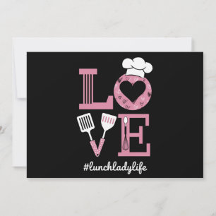 Love Lunch Lady Life Funny Valentines Day Gifts Holiday Card