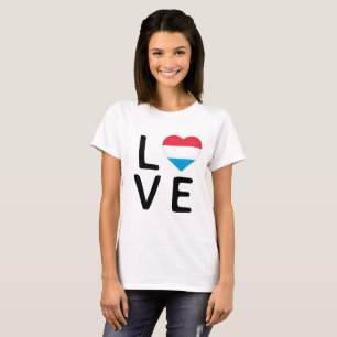 Love - Luxembourg Flag T-Shirt