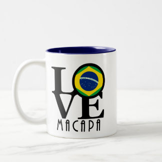 LOVE Macapa 11oz Two-Tone Coffee Mug