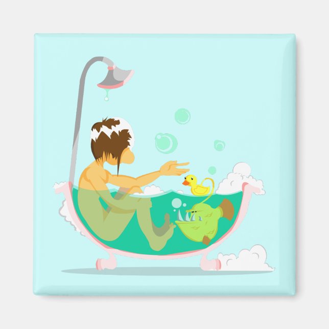 Love Machine Takes a Bath Magnet (Front)