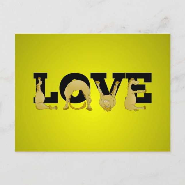 LOVE made by a very flexible pony Postcard (Front)
