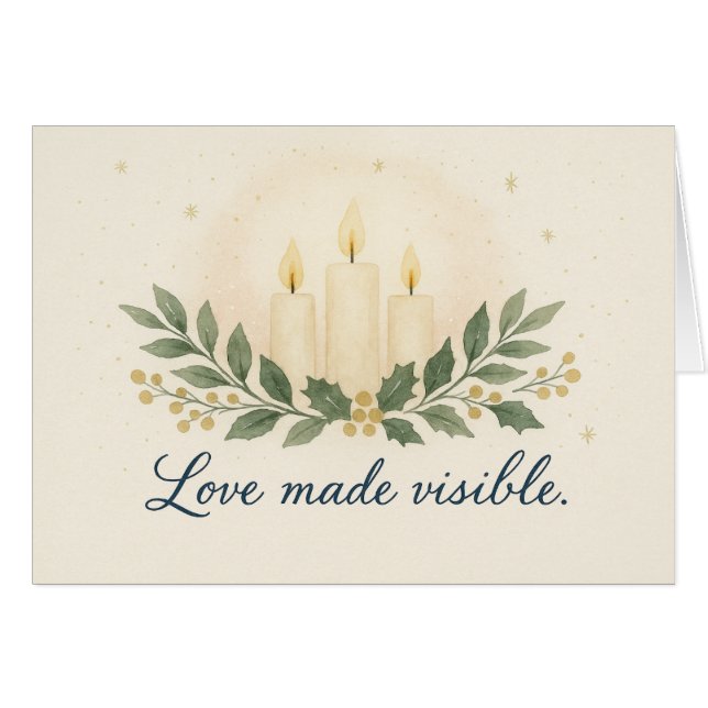 Love Made Visible — Christmas Card (Front Horizontal)