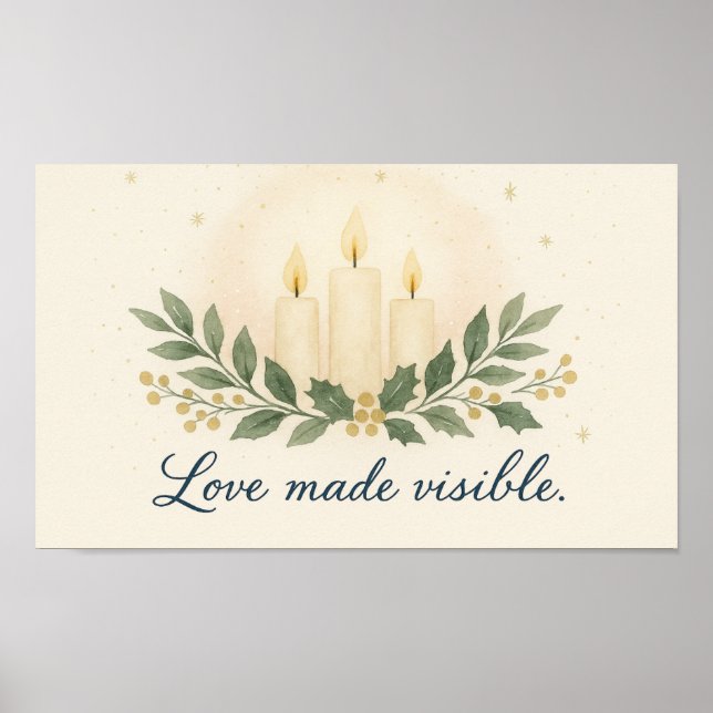 Love Made Visible — Christmas Poster (Front)
