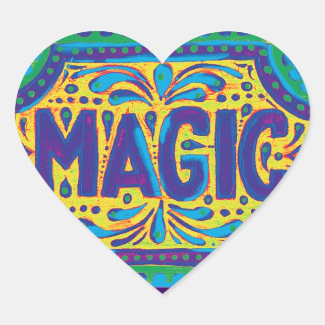 Love Magic Heart Sticker (Front)