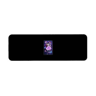 Love Magical Chihuahua Purple Roses Flower