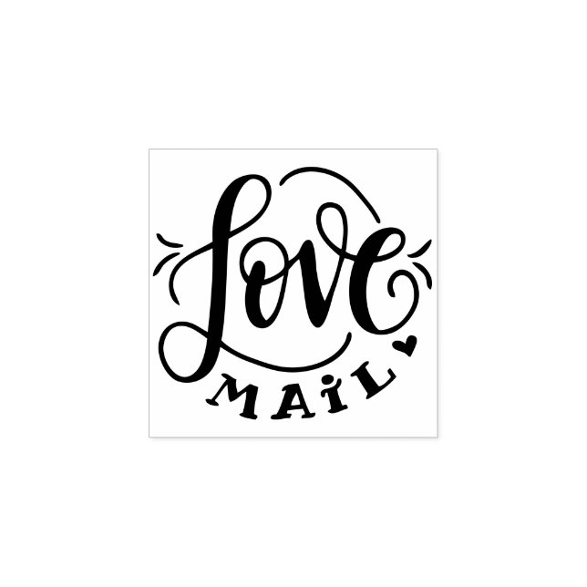 Love mail stamp (Imprint)