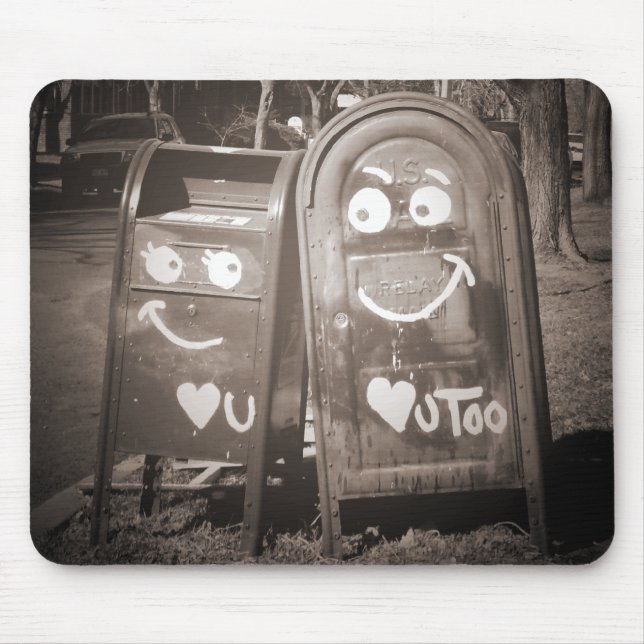 love mailboxes : i heart you mouse pad (Front)