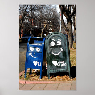 love mailboxes : i heart you poster