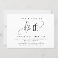Love make us do it, Wedding Elopement Celebration
