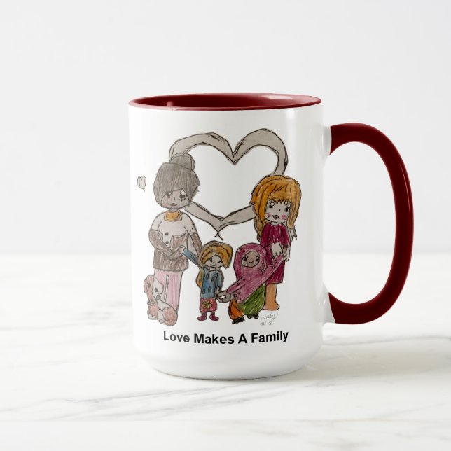 Love Makes a Family by Ainsley--15 oz Mug (Right)