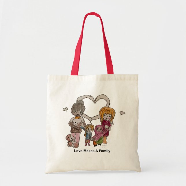 Love Makes a Family by Ainsley--Tote Tote Bag (Front)
