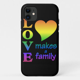 Love Makes a Family iPhone Case-Mate Case