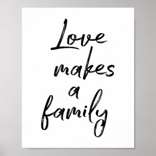 Love Makes A Family Poster